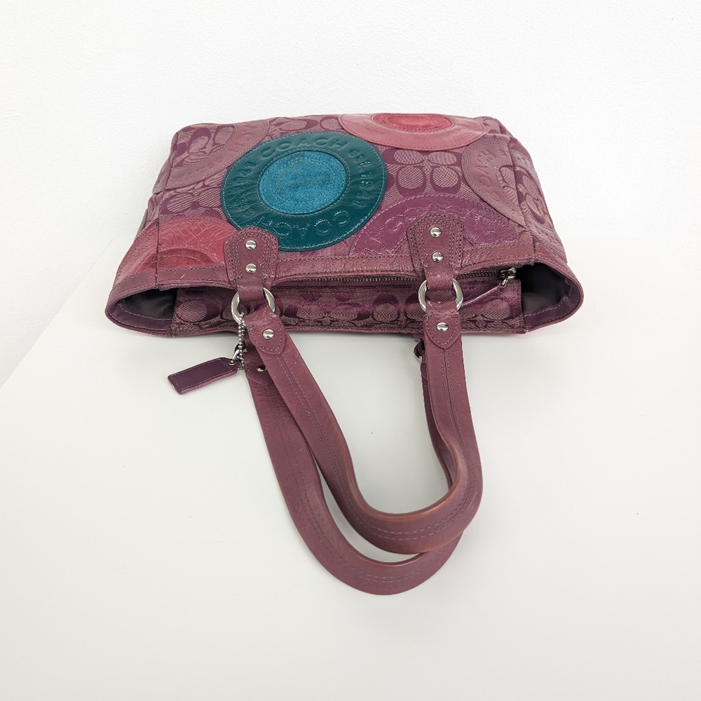 Coach Signature Limited Edition Multicolor Patchw… - image 5